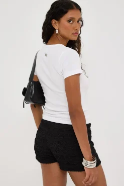 Pierced Tee White