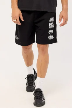 Pile Up Mesh Short Black