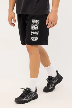 Pile Up Mesh Short Black