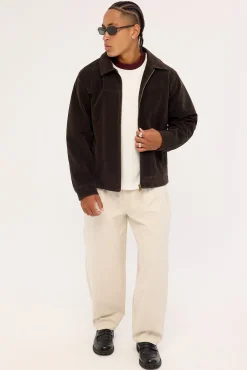 Pilot PU Suede Leather Jacket Brown