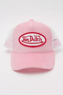 Pink Crush Velvet Trucker Pink Velvet
