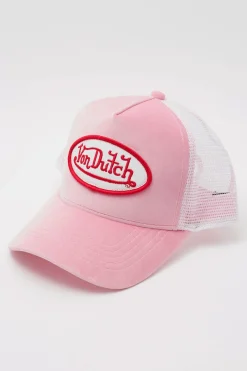 Pink Crush Velvet Trucker Pink Velvet