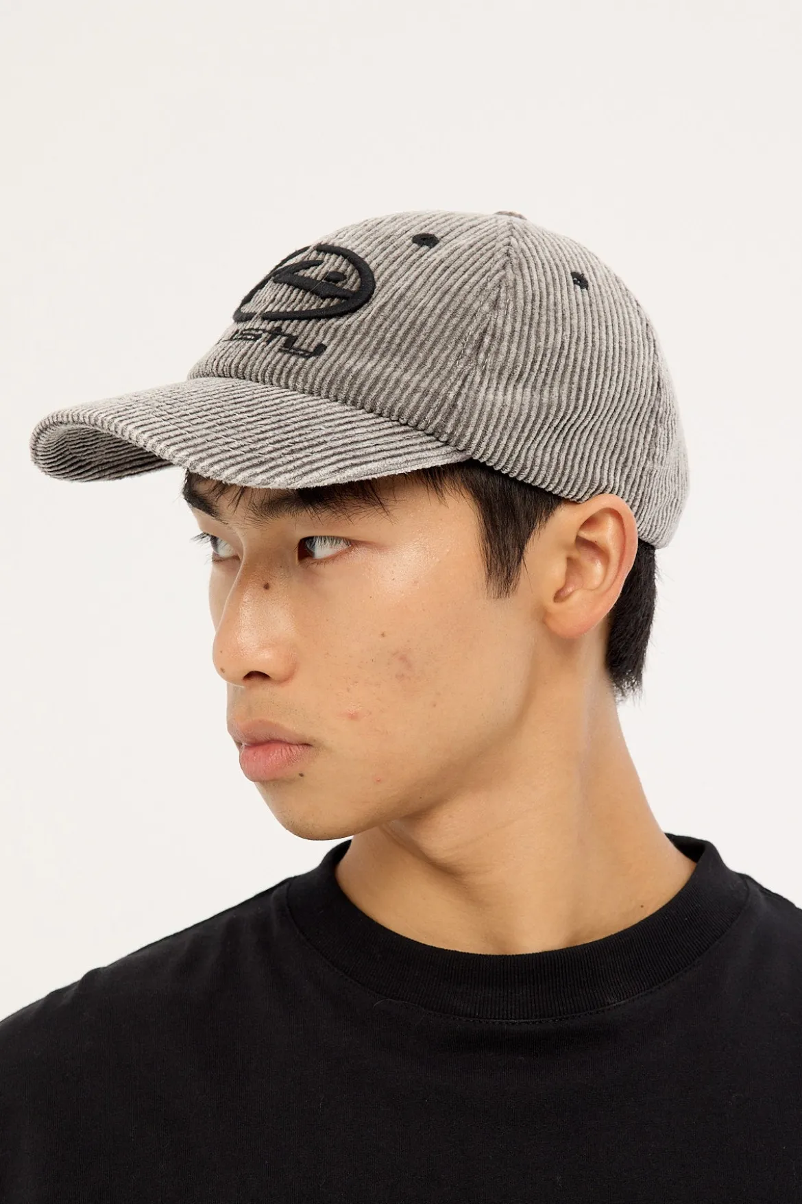 Placid Cord 6 Panel Black