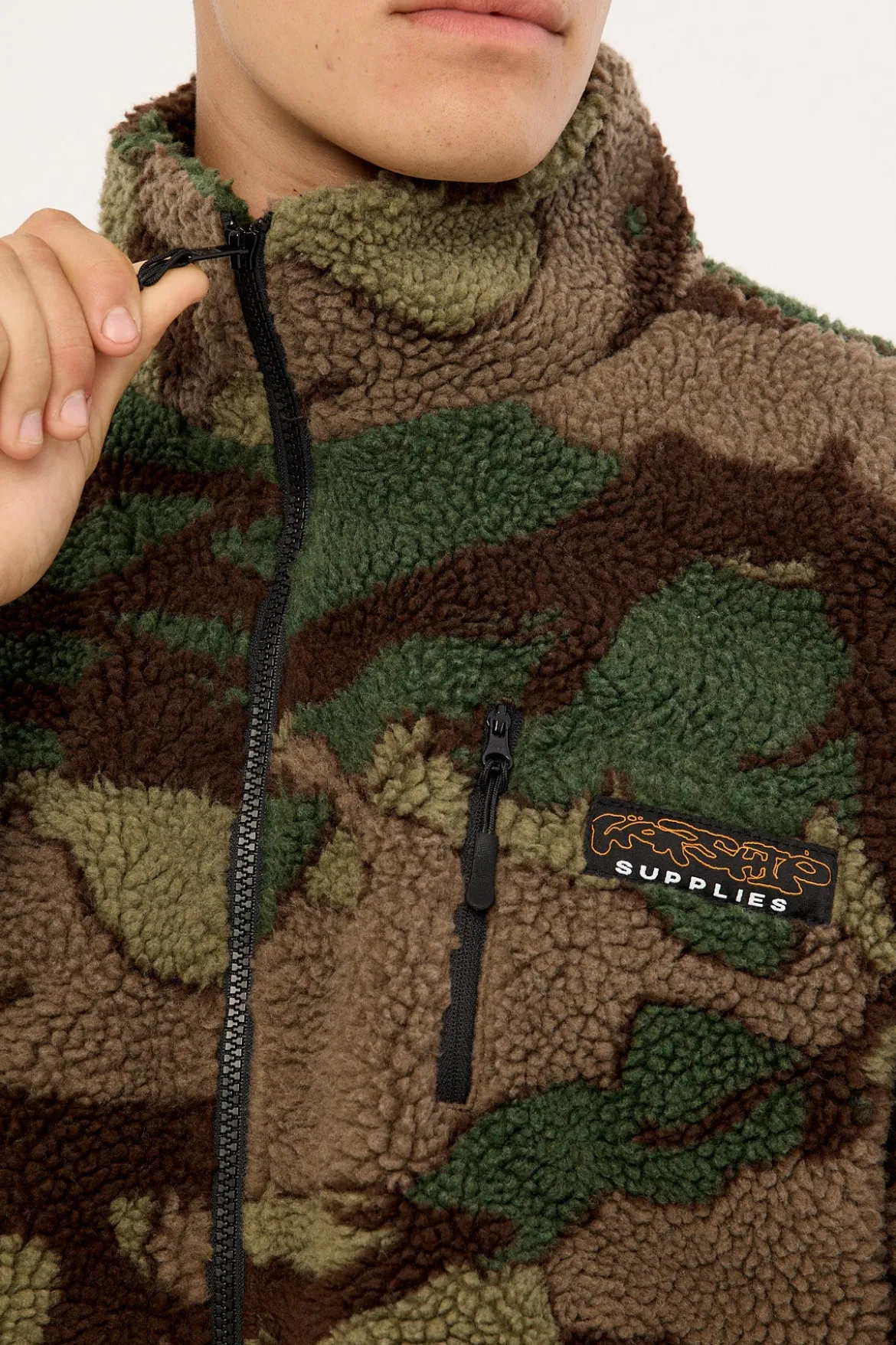 Plain Sight Sherpa Jacket Camo Green