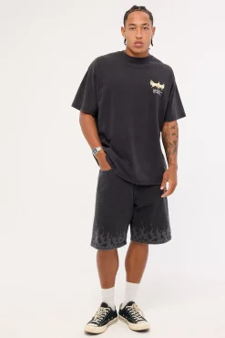 Playa Big Dawg Jean Short Used Black