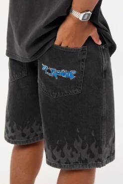 Playa Big Dawg Jean Short Used Black
