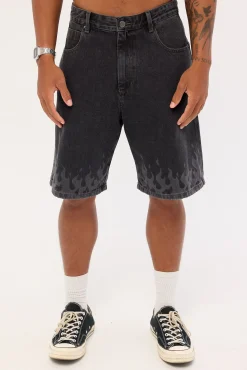 Playa Big Dawg Jean Short Used Black