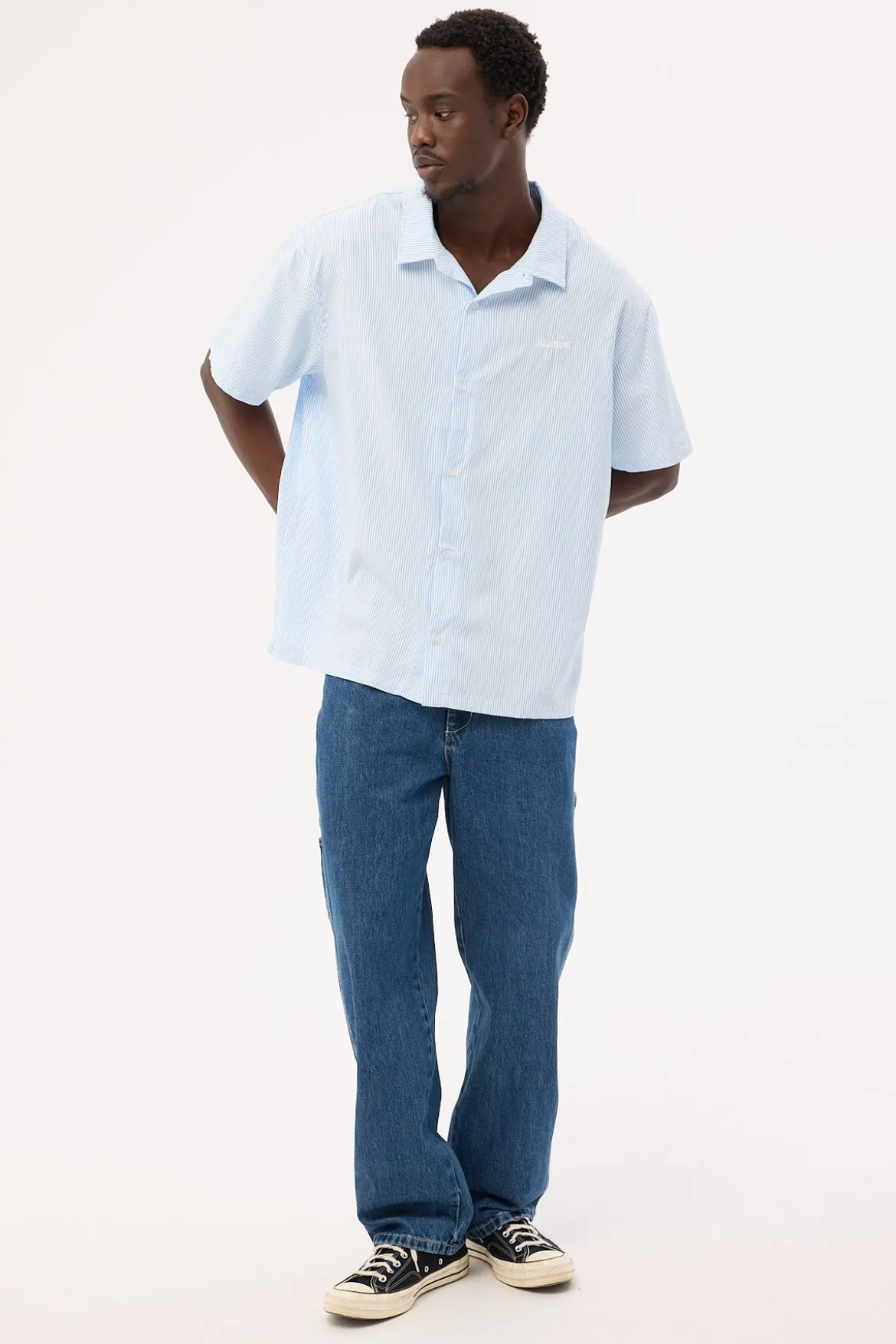 Playtime Carpenter Jean Worn Blue Rise