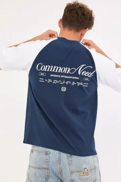 Pledge Raglan Heavyweight Easy Tee Navy