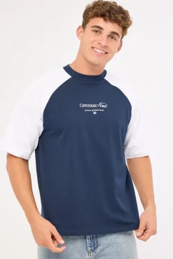 Pledge Raglan Heavyweight Easy Tee Navy