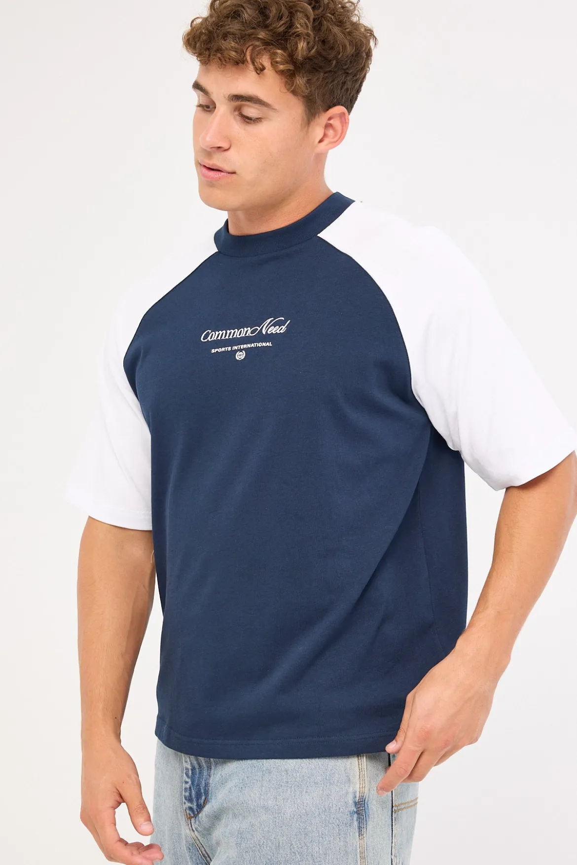 Pledge Raglan Heavyweight Easy Tee Navy