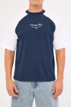 Pledge Raglan Heavyweight Easy Tee Navy