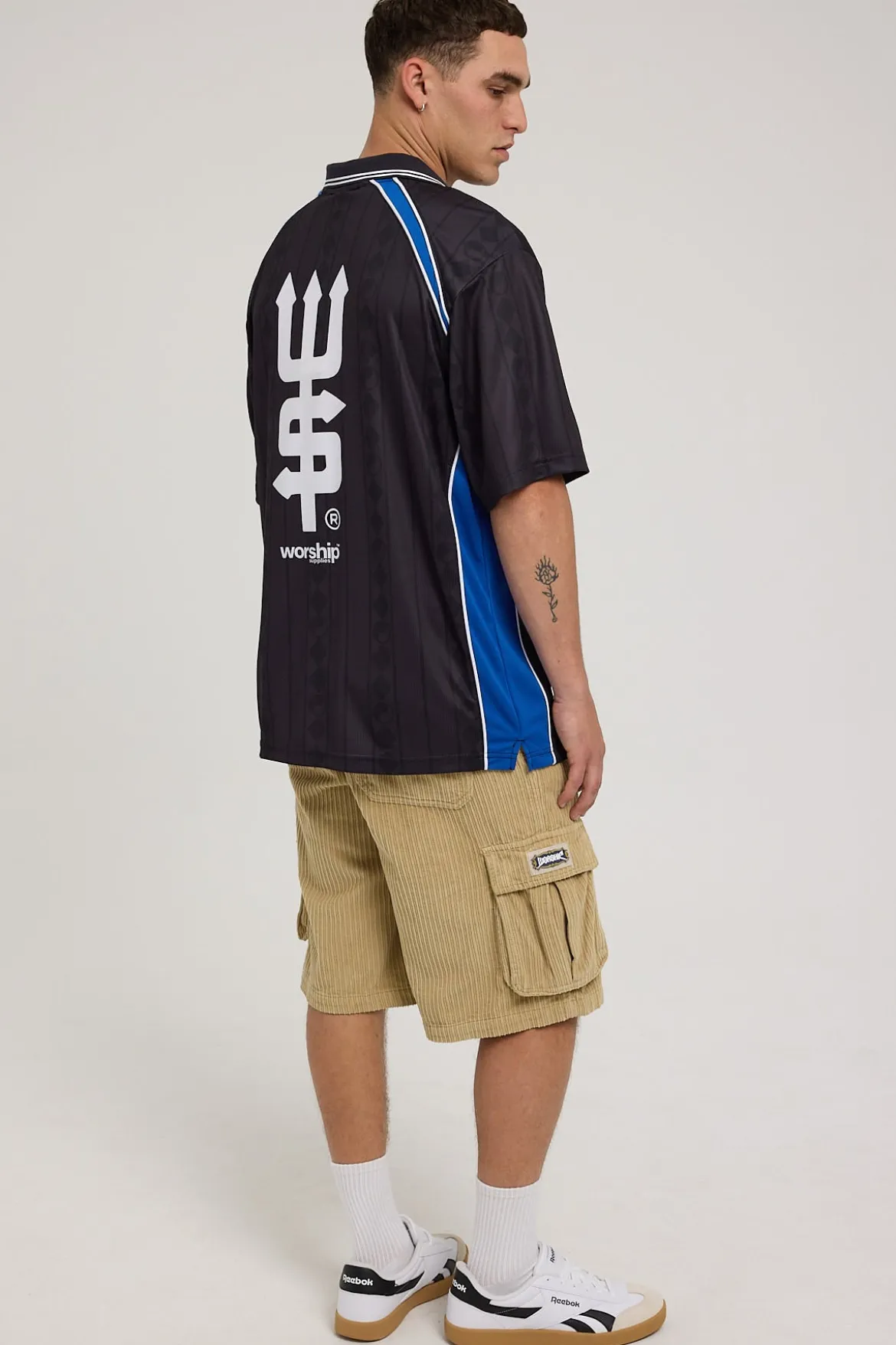 Podium Cord Cargo Short Faded Khaki
