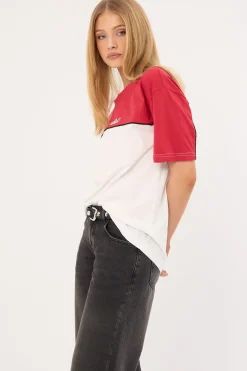 Polar Popped Oversize Tee White/Washed Red
