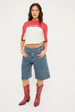Polar Popped Oversize Tee Ecru Marle