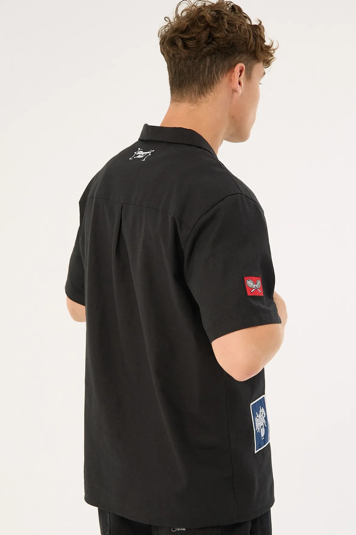 Postcards Resort Shirt Black