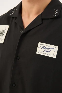 Postcards Resort Shirt Black