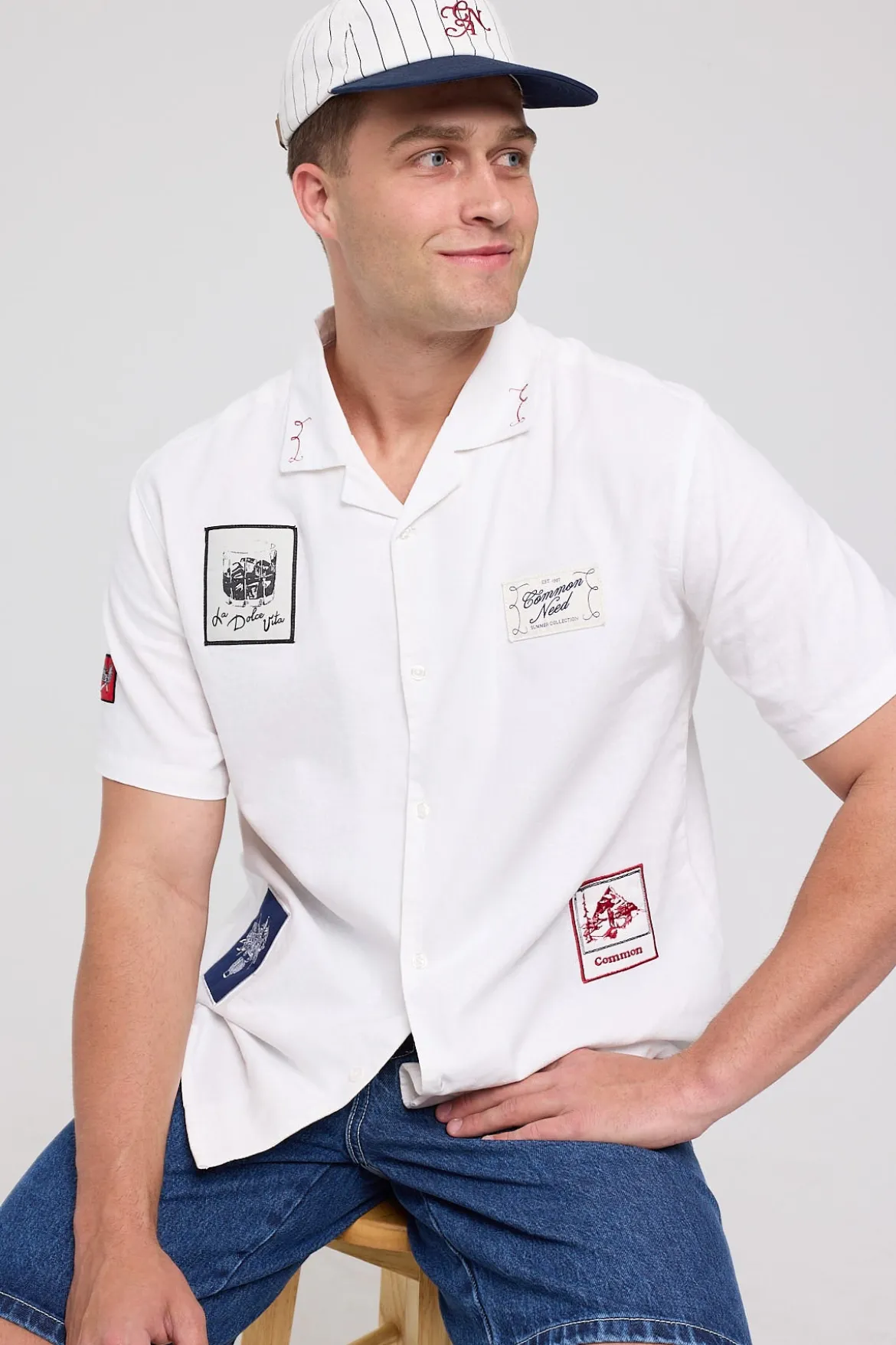 Postcards Resort Shirt White