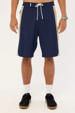 Power Wing Fixed Waist Boardshort Navy Blue