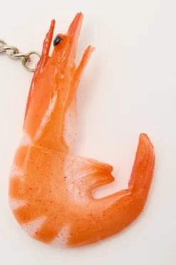 Prawn Keyring Orange