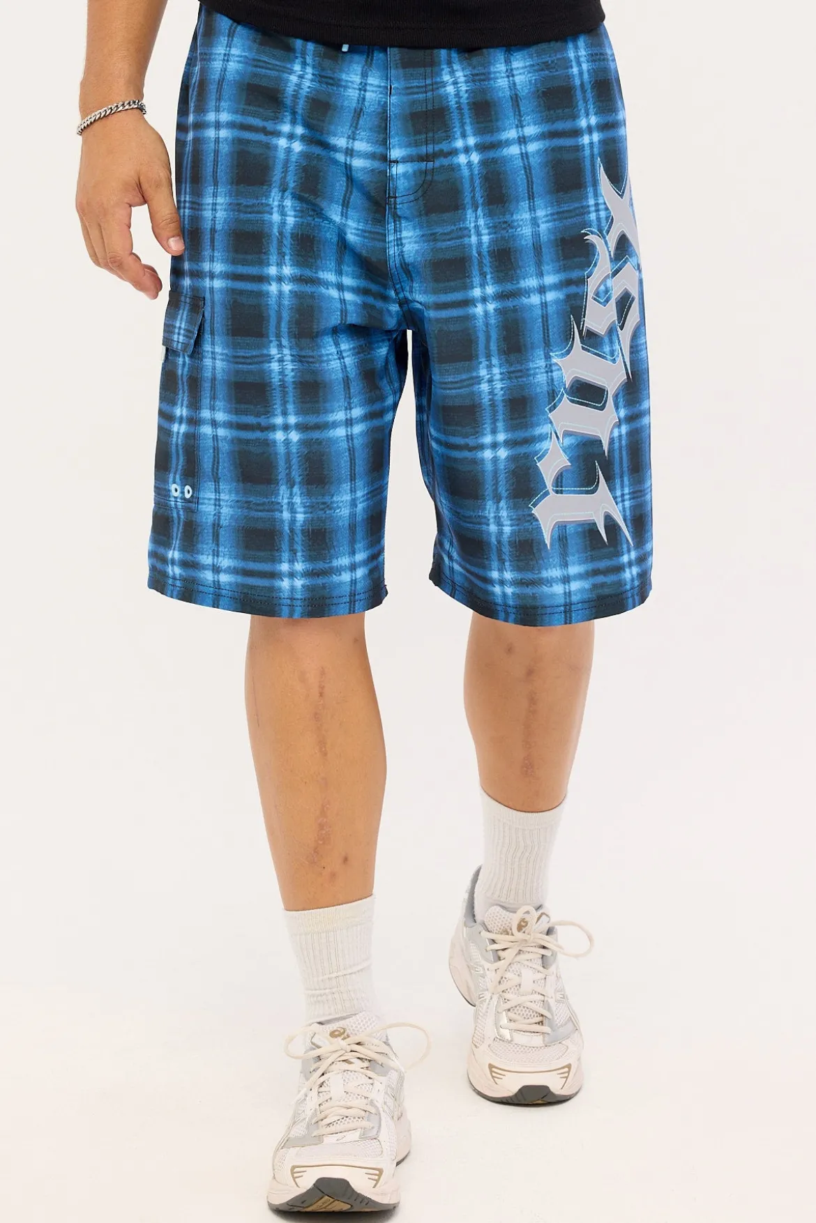 Primal Riot Fixed Waist Boardshort Navy Blue