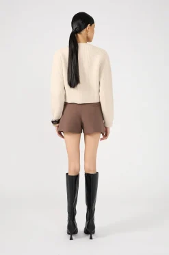 Prue Fluffy Cardigan Neutral