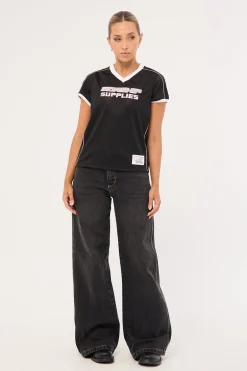 Punter Baby Football Jersey Black/Pink