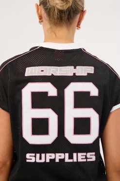 Punter Baby Football Jersey Black/Pink