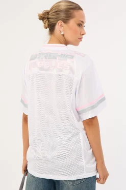 Punter Football Jersey White/Pink