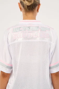 Punter Football Jersey White/Pink