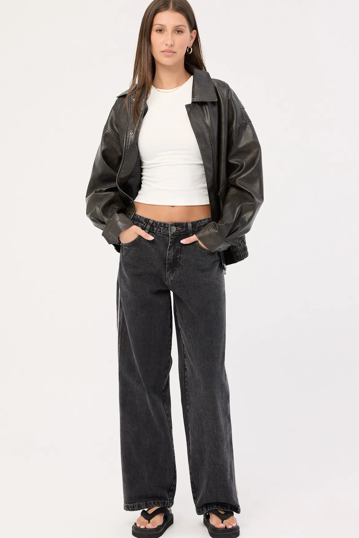 Punter Sloucher Jean Black Rinse