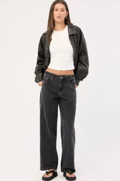 Punter Sloucher Jean Black Rinse