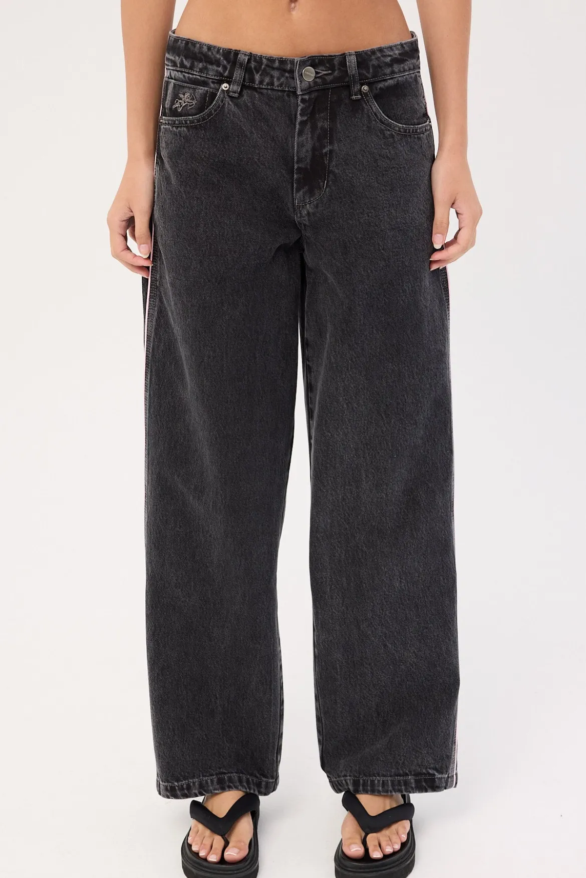 Punter Sloucher Jean Black Rinse