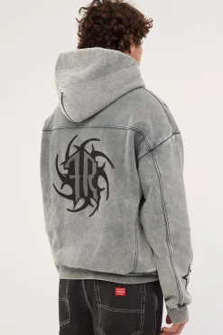 Pyro Hoodie Graphite Wash