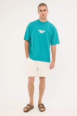 Quest Heavyweight Easy Tee Washed Teal