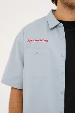 Radar Oversize Short Sleeve Shirt Blue