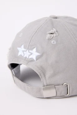 Radical Distressed Dad Cap Space Grey