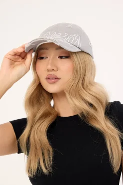 Radical Distressed Dad Cap Space Grey