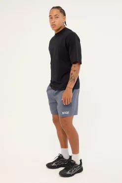 Radical Elastic Waist Short Steel Blue