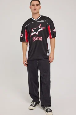 Radical V Neck Jersey Black/Red/White