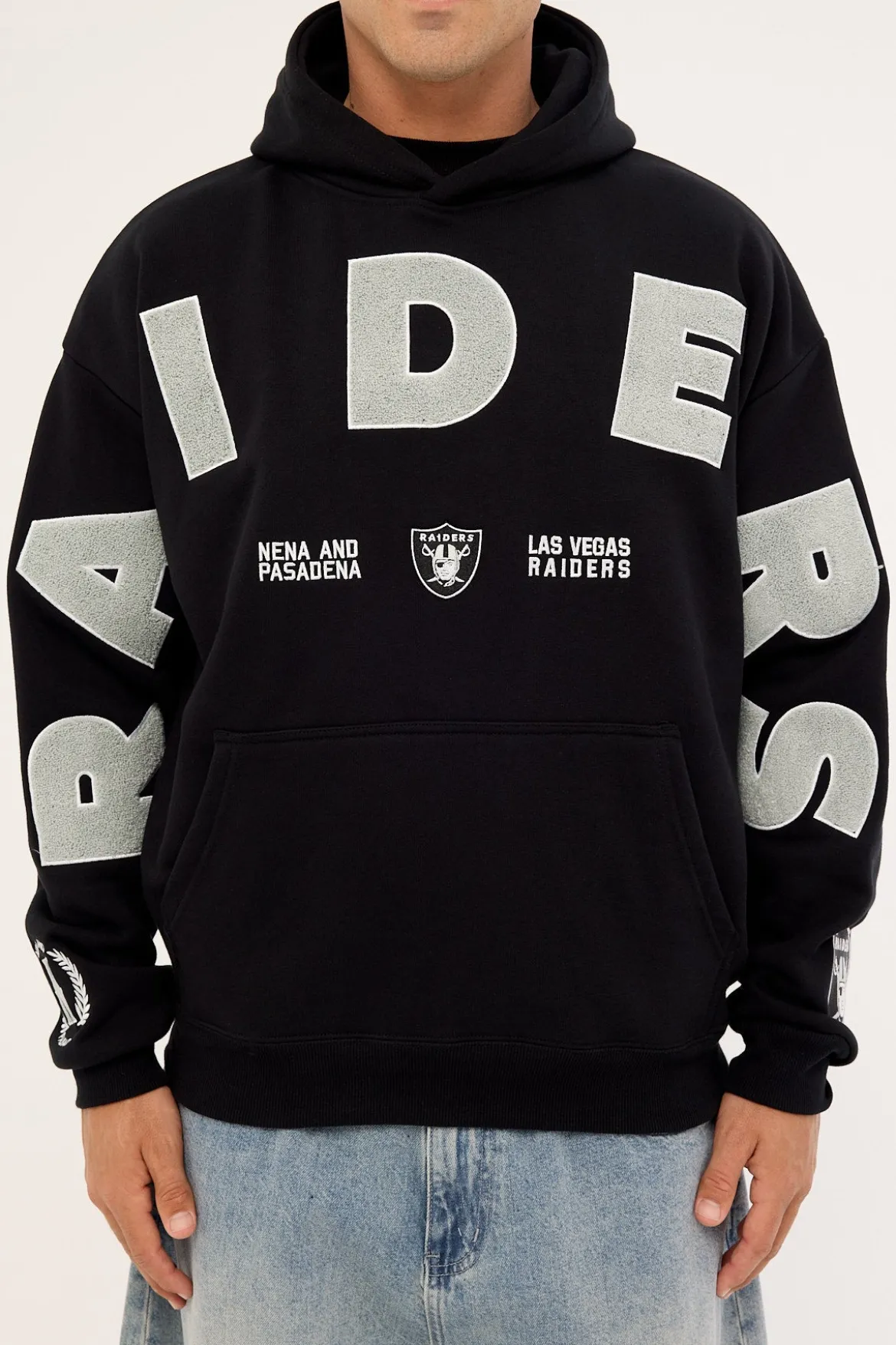 Raiders Arch Hoodie Jet Black