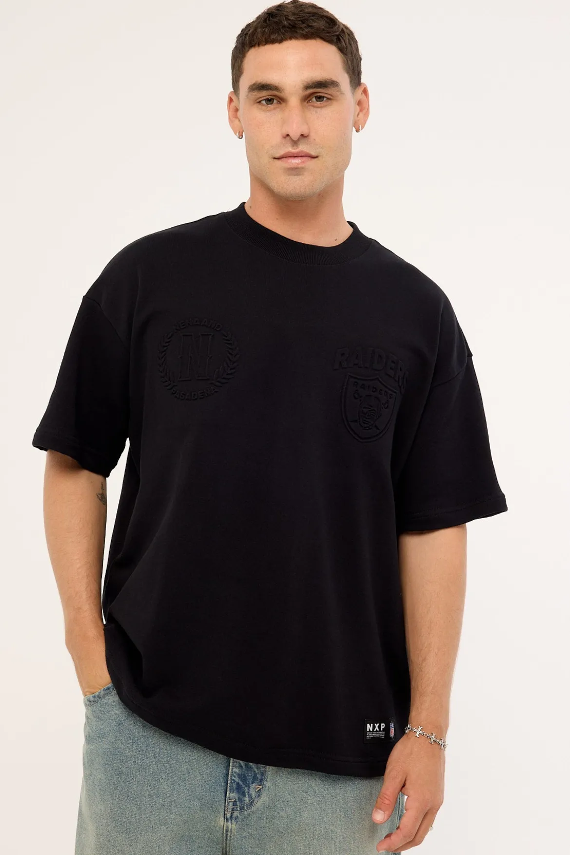 Raiders Crest Tee Jet Black