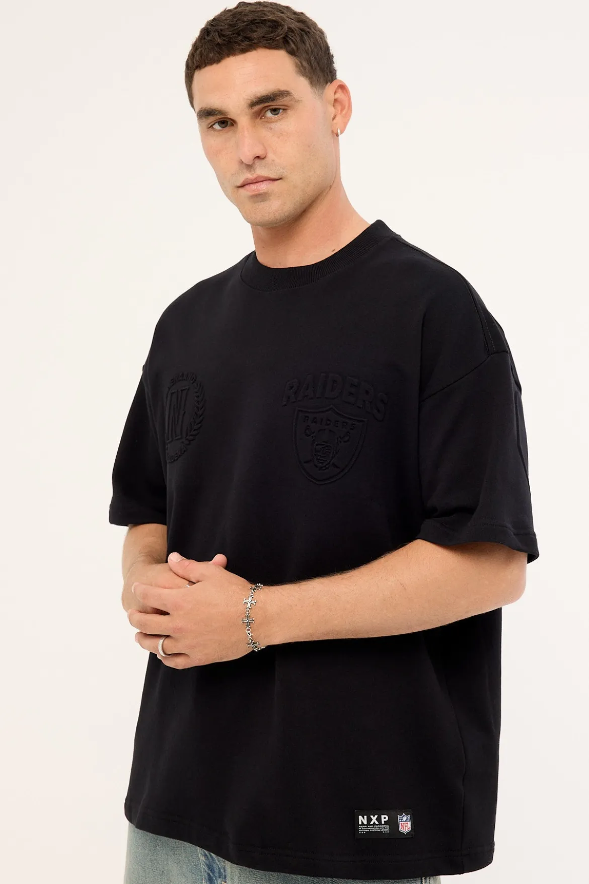 Raiders Crest Tee Jet Black