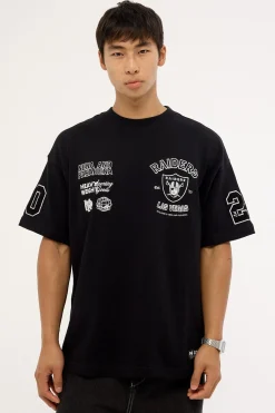 Raiders Established Loopback Tee Jet Black