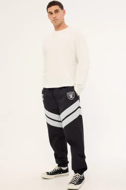 Raiders Nylon Pant Jet Black/Silver