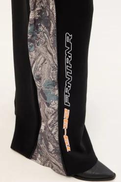 Rally Wide Leg Pant Black Camo