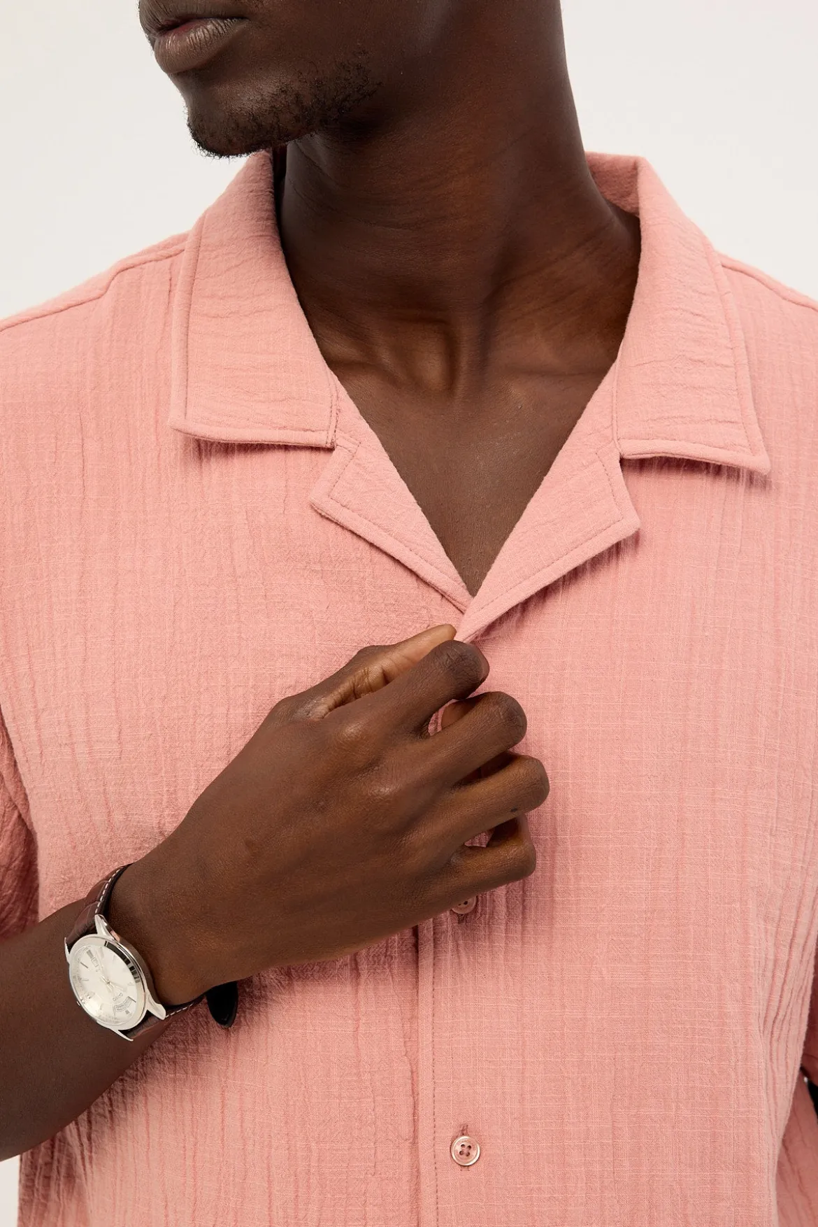 Ratio Boxy Resort Shirt Pink