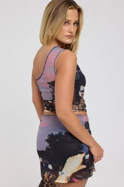 Rave Mesh Top Multi