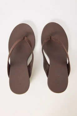 Ravyn Suede Wedge Heel Chocolate