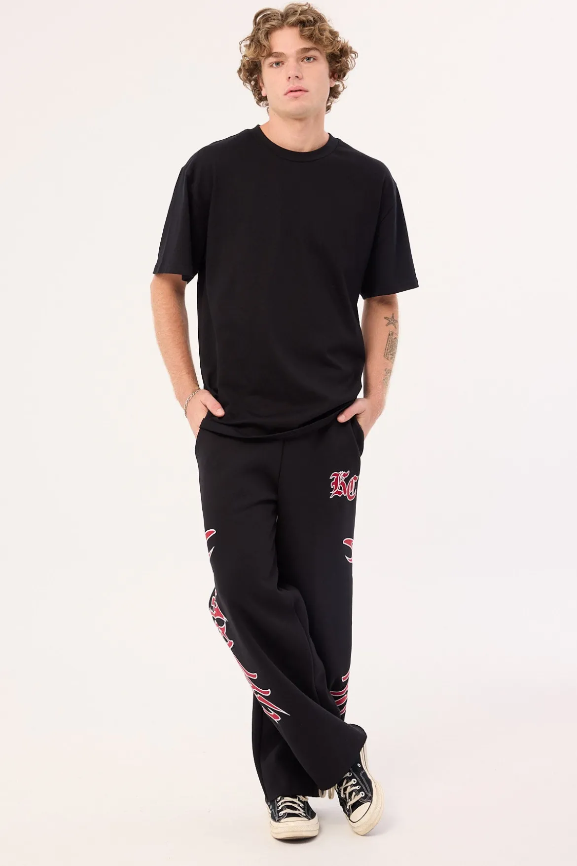 RAZOR BAGGY SWEATPANTS Jet Black